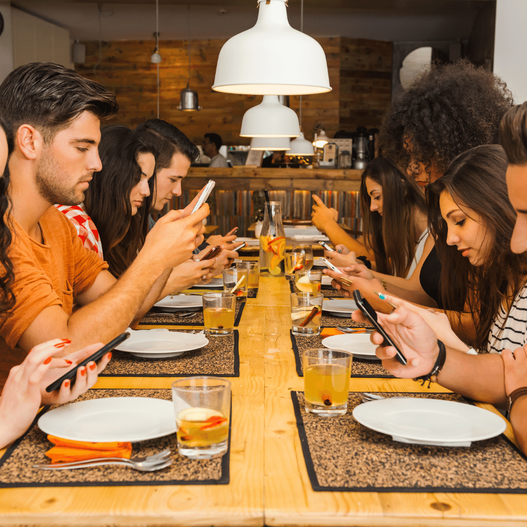8 people in cellphones