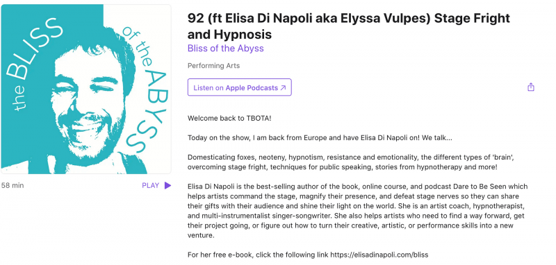 Bliss of the Abyss podcast