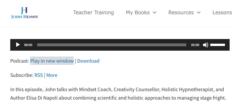 Vocal Coach podcast