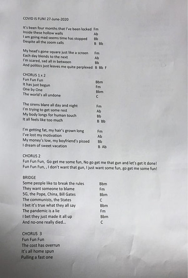covid is fun song page 1