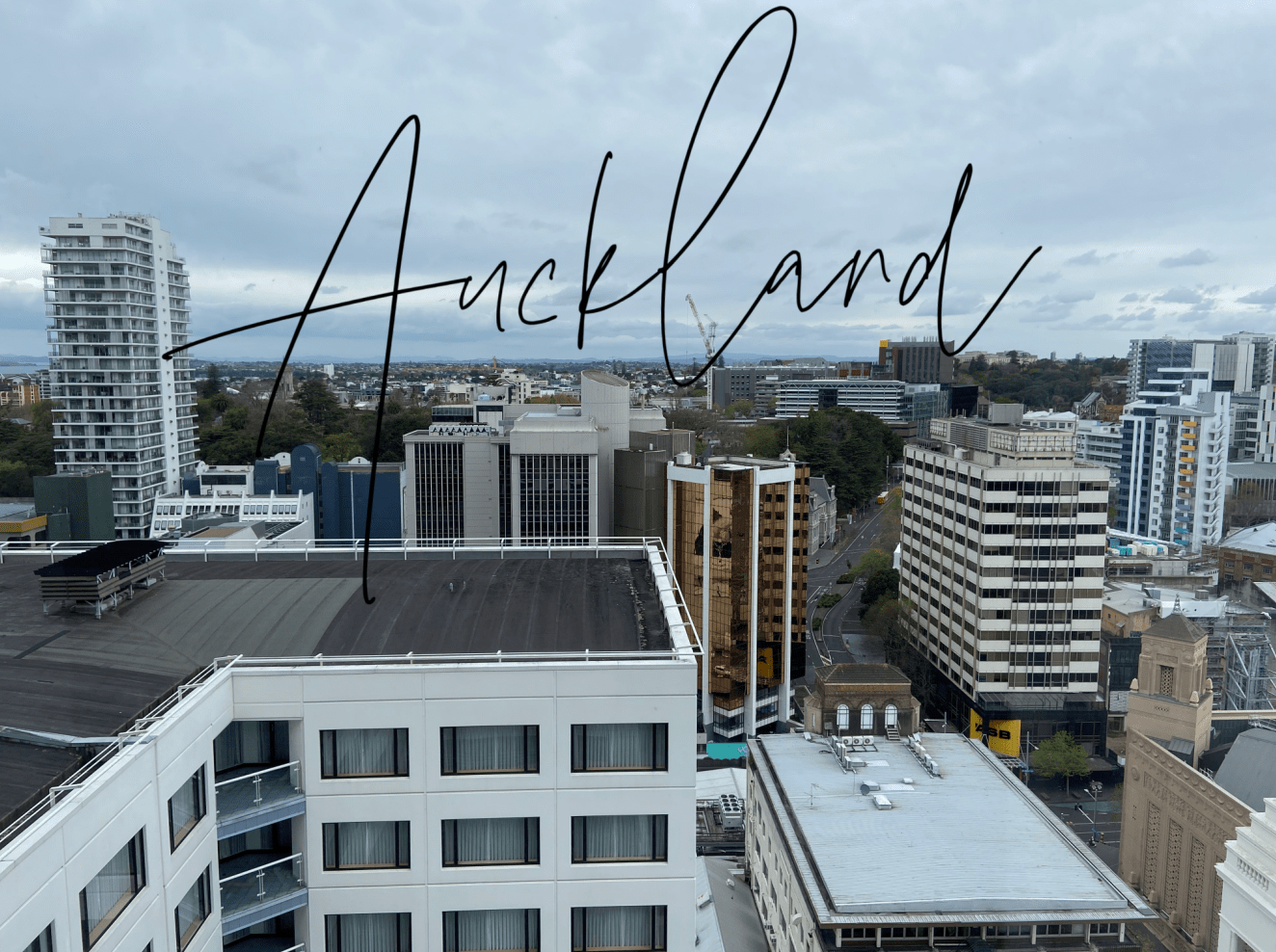 Auckland view from Crown Plaza Hotel